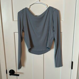 Never Worn Lululemon cropped long sleeve